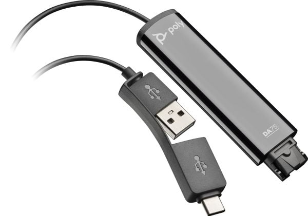 HP Poly DA75 - Lydkort - USB-C / USB-A - for Victus by HP Laptop 16; Laptop 14, 15, 17; Pavilion Plus Laptop 14, 16