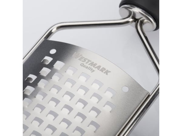 Westmark Technicus-Square, Flatt rivjern, Sort, Rustfritt stål, Termoplastisk elastomer (TPE), Rustfritt stål, Hengeløkke, 65 mm
