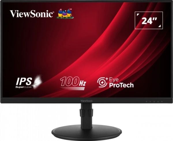ViewSonic VG2408A LED-monitor 61 cm (24") 1920 x 1080 Full HD 100 Hz IPS 250 cd/m² 1300:1 5 ms HDMI VGA DisplayPort högtalare (VG2408A)