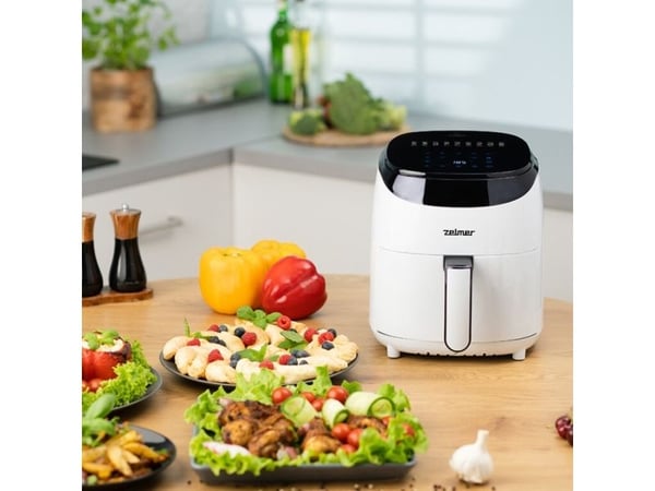 Zelmer ZAF3551W, Frityr med lite fett, 3,5 l, 80 °C, 200 °C, 60 min, Single/enkelt