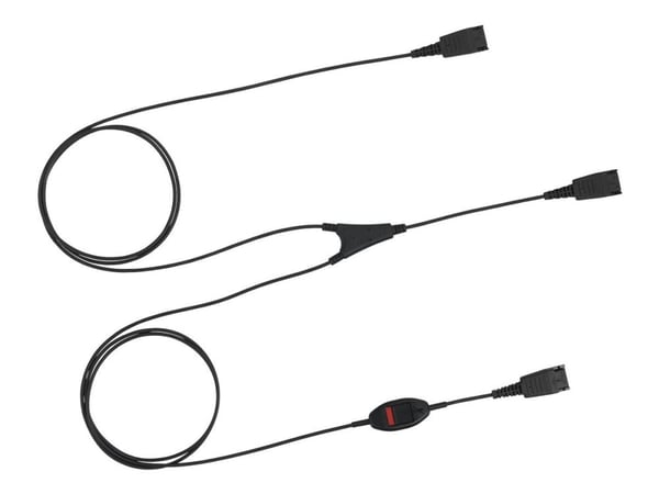 Jabra Supervisor Y-Cord - Hodetelefonsplitter - Quick Disconnect til Quick Disconnect