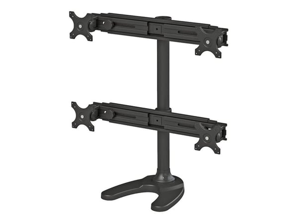 Neomounts FPMA-D700DD4 - Stativ - full bevegelse - for 4 LCD-skjermer - svart - skjermstørrelse: 19"-30" - skrivebordsstativ, malje, skrivebordsmon...