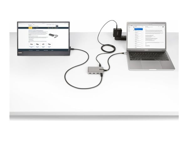 Startech 4-Port USB-C Hub with USB-C DP Alt Mode Video Output 4K 60Hz, 3x USB-A, 1x USB-C, 100W Power Delivery Pass-Through, USB 3.2 Gen 2 (10Gbps)...