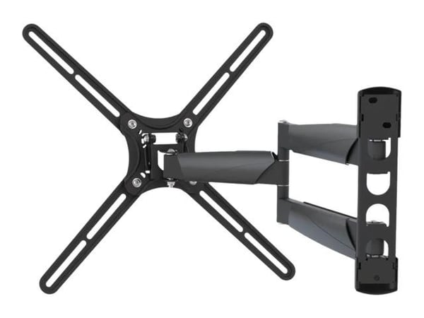 Barkan BM343LP - Monteringssats (väggfäste) - fullständig rörelse - för LCD-display/krökt LCD-display - svart - skärmstorlek: 13"-65"