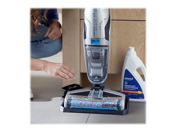 BISSELL CrossWave C3 Select 3551N - Støvsuger - pinne - uten pose - black/blue/titanium