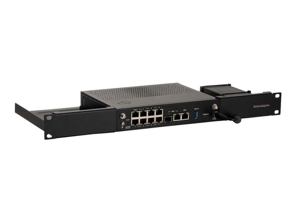 Rackmount.IT RM-CP-T6 - Monteringssett for nettverksenhet - rackmonterbar - RAL 9005 - 1U - 19"