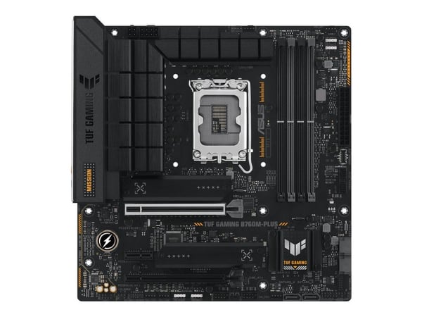 ASUS TUF GAMING B760M-PLUS - Hovedkort - micro ATX - LGA1700-sokkel - B760 Chipset - USB-C 3.2 Gen 2x2, USB 3.2 Gen 2, USB 3.2 Gen 1, USB-C 3.2 Gen...