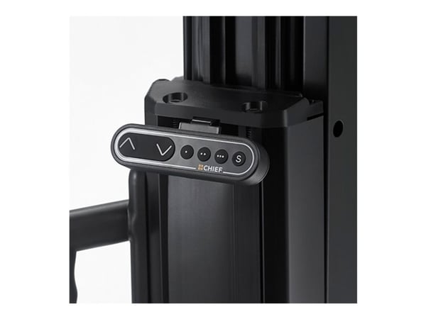 Chief XL Electric Height Adjust Cart - Vogn - motorisert - for flatpanel - svart - skjermstørrelse: 50"-80"