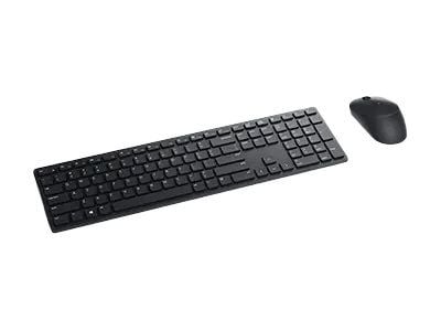 Dell Pro Keyboard and Mouse KM5221W - Sats med tangentbord och mus - trådlös - 2.4 GHz - QWERTY - ukrainska - svart