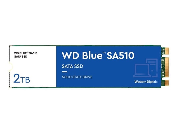 WD Blue SA510 - SSD - 2 TB - intern - M.2 2280 - SATA 6Gb/s