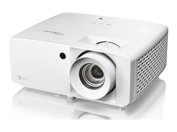 Optoma UHZ66 - DLP-projektori - laser - kannettava - 3D - 4000 lumenia - 3840 x 2160 - 16:9 - 4K - LAN - valkoinen