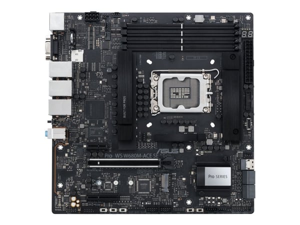 ASUS PRO WS W680M-ACE SE - Hovedkort - micro ATX - LGA1700-sokkel - W680 Chipset - USB-C 3.2 Gen 2x2, USB-C 3.2 Gen2, USB 3.2 Gen 1, USB 3.2 Gen 2 ...