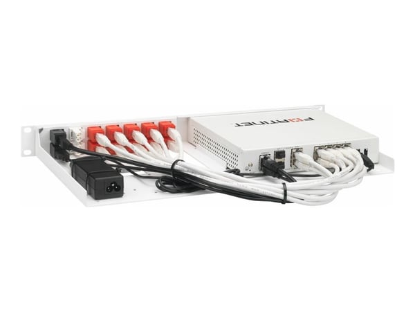 Rackmount.IT RM-FR-T15 - Monteringssett for nettverksenhet - rackmonterbar - RAL 9003 - 1U - 19" - for Fortinet FortiGate 80F, 81F