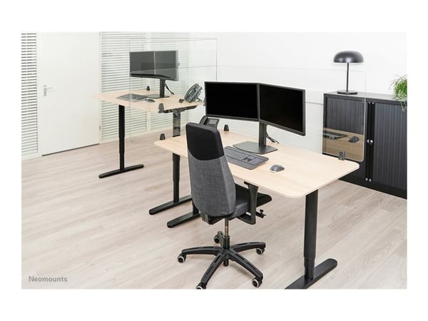 Neomounts NS-GLSPROTECT100 - Partisjonsskjerm - skrivebordsmonterbar - 100 x 65 cm - gjennomsiktig