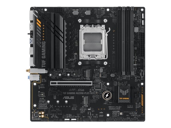 ASUS TUF GAMING A620M-PLUS WIFI - Hovedkort - micro ATX - Socket AM5 - AMD A620 Chipset - USB 3.2 Gen 1, USB-C 3.2 Gen 1 - Gigabit LAN, 2.5 Gigabit...