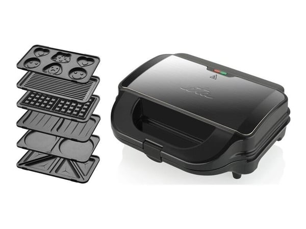 ETA Sorento Plus 5151 90000 - Sandwich maker / waffle maker / panini maker / pancake maker / cookie maker / grill - 900 W - svart