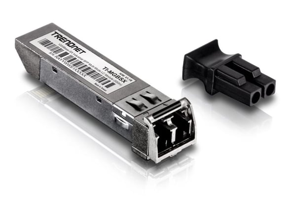 TRENDnet TI-MGBSX - SFP (mini-GBIC) transceivermodul - 1GbE - 1000Base-SX - LC multimodus - opp til 550 m - 850 nm - TAA-samsvar