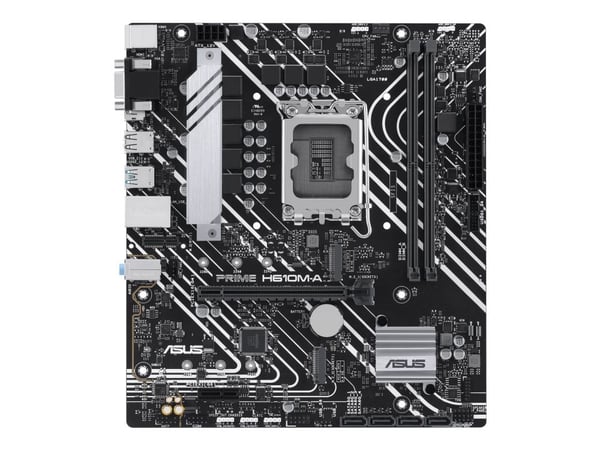 ASUS PRIME H610M-A-CSM - Moderkort - micro ATX - LGA1700-uttag - H610 Chipuppsättning - USB 3.2 Gen 1, USB 3.2 Gen 2 - Gigabit LAN - inbyggda grafi...