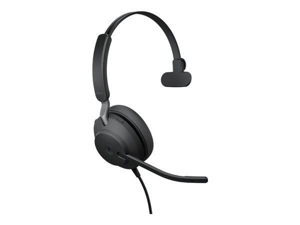 Jabra Evolve2 40 MS Mono - Hodesett - on-ear - konvertibel - kablet - USB-C - lydisolerende - Certified for Microsoft Teams