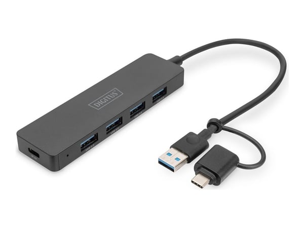 DIGITUS Slim Line - Dockningsstation - USB 3.0