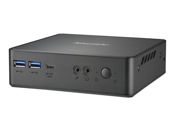 Shuttle XPC nano NC40U7 - Barebone - mini-PC 1 x Core i7 1255U / inntil 4.7 GHz - RAM 0 GB - Intel Iris Xe Graphics - Gigabit Ethernet - svart