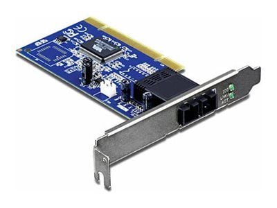 TRENDnet TE100-PCIFC - Nettverksadapter - PCI - 10/100 Ethernet - 1310 nm - TAA-samsvar
