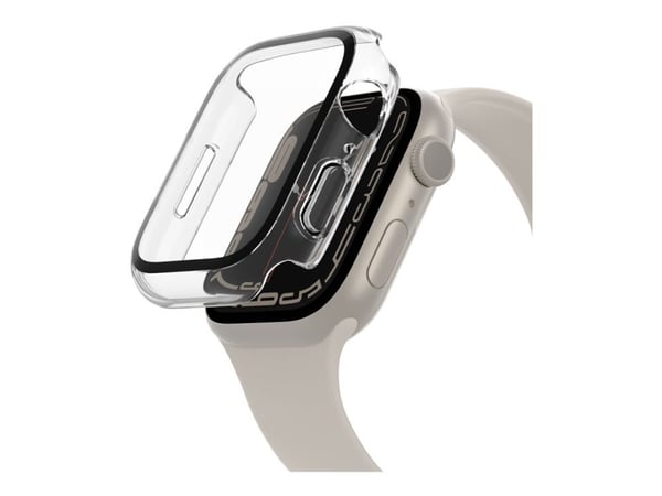 Belkin SCREENFORCE - Beskyttende deksel for smartarmåndsur - temperert kurve, 2-i-1 - polykarbonat, herdet glass - blank
