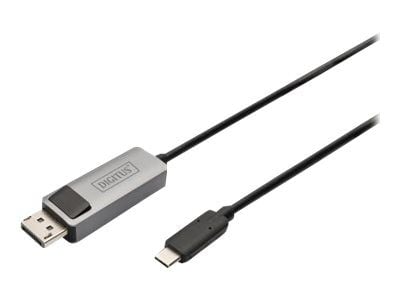 DIGITUS - Adapterkabel - DisplayPort (hann) til USB-C (hann) - DisplayPort 1.4 - 2 m - flertrådet, toretnings, 8 K 30 Hz (7680 x 4320) støtte, 2K16...