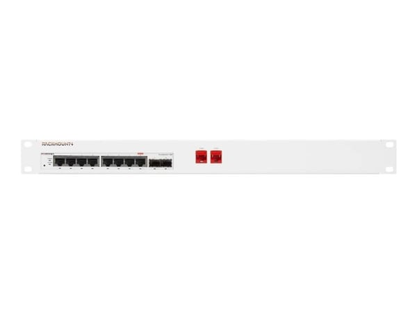 Rackmount.IT RM-FR-T17 - Monteringssett for nettverksenhet - rackmonterbar - hvit, RAL 9003 - 1U - 19" - for Fortinet FortiSwitch 108F