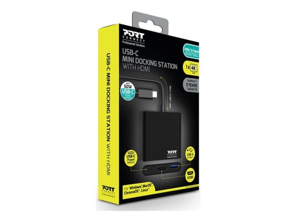 PORT connect Mini - Dockningsstation - USB-C - HDMI