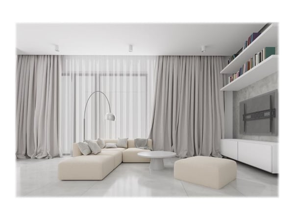 Goobay Pro - XL - brakett - fast - for LCD-TV - låsbar - stål - svart - skjermstørrelse: 43"-100" - veggmonterbar