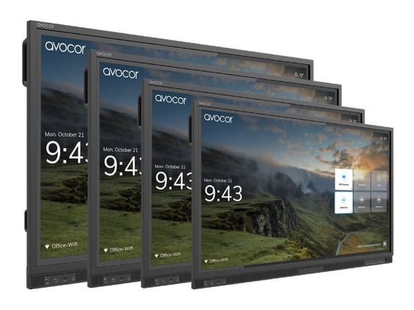 Avocor - 75" Diagonalklasse E Series LED-bakgrunnsbelyst LCD-skjerm - interaktiv - med pekeskjerm (multiberørings) - 4K UHD (2160p) 3840 x 2160 - d...