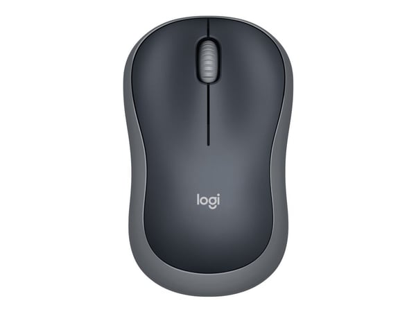 Logitech M185 - Mus - optisk - 3 knapper - trådløs - 2.4 GHz - USB trådløs mottaker - rask grå