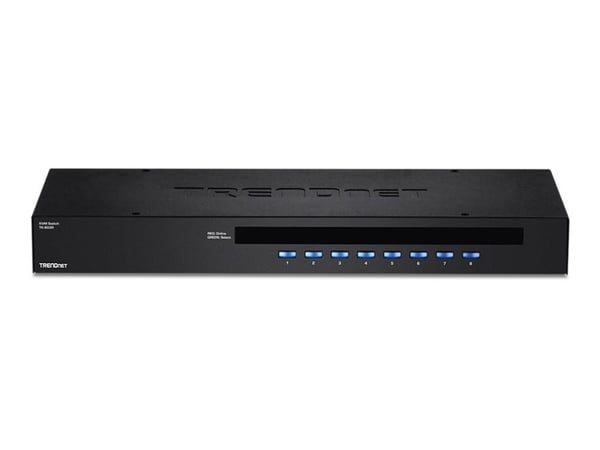 TRENDnet TK 803R - KVM-svitsj - 8 x KVM port(s) - 1 lokalbruker - rackmonterbar - TAA-samsvar