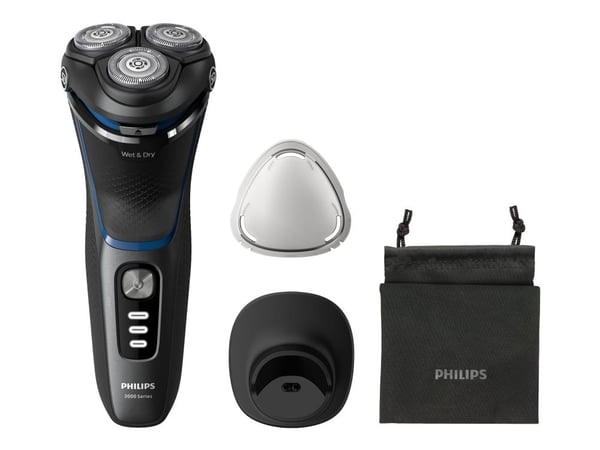 PHILIPS SHAVER 3000-SERIEN LADATTAVA PARTAKONE 5D WETDRY DOCK BAG CAP