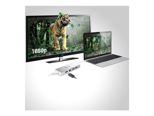 j5create JUD380 - Dockningsstation - USB 3.0 - VGA, HDMI - 1GbE
