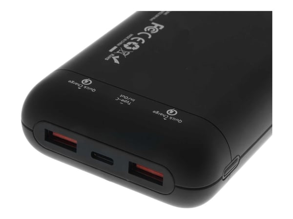 Insmat - Strømbank - 20000 mAh - 22.5 watt - 2 utgangskontakter (USB, USB-C)