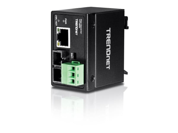 TRENDnet TI-F10S30 - Valokuitumuuntaja - 100Mb LAN - 10Base-T, 100Base-FX, 100Base-TX - RJ-45 / SC enkelttilstand - op til 30 km - 1310 nm - 1310 nm