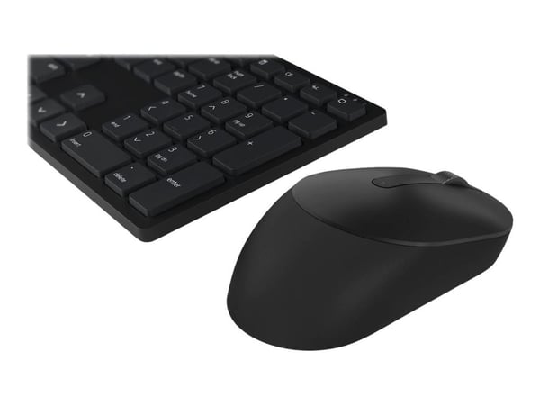 Dell Pro Keyboard and Mouse KM5221W - Sats med tangentbord och mus - trådlös - 2.4 GHz - QWERTY - ukrainska - svart