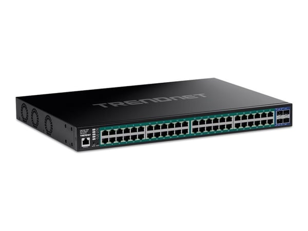 Trendnet TPE-3524S, Hallittu, Gigabit Ethernet (10/100/1000), Täysin kaksipuolinen, Power over Ethernet -tuki, Telineasennus