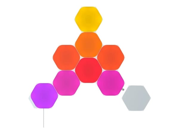 Nanoleaf Shapes Starter Kit - Lyspanelsett - LED - sekskant - svart