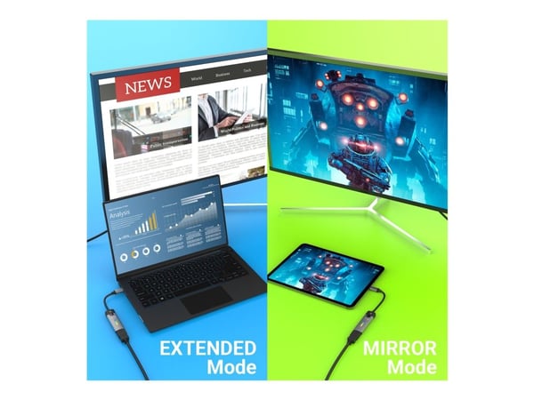 j5create JCA157-N USB-C® - HDMI™ 2.1 8K -sovitin, 10 m, USB Type-C, HDMI, uros, naaras, suora, suora