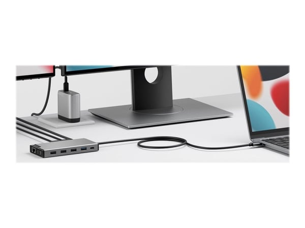 ALOGIC DV3, Ledningsført, USB 3.2 Gen 1 (3.1 Gen 1) Type-C, 100 W, 100,1000 Mbit/s, Sølv, MicroSD (TransFlash), SD