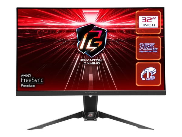 ASRock Phantom Gaming PG32QF2B - LED-skärm - spel - 32" (31.5" visbar) - 2560 x 1440 QHD @ 165 Hz - VA - 550 cd/m² - 3000:1 - DisplayHDR 400 - 1 ms...