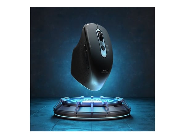 Port Designs 900716, Oikeakätinen, Optinen, RF Wireless + Bluetooth, 3200 DPI, Musta