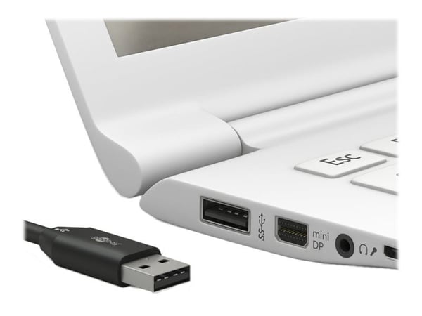 goobay - USB-kabel - Micro-USB type B (hann) til USB (hann) - USB 2.0 - 5 V - 1.5 A - 2 m - svart