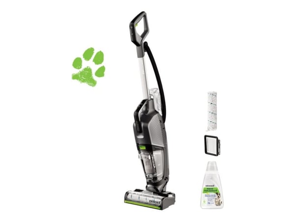 Bissell CrossWave HydroSteam PET Select, Pystyimuri, Pussiton, Harmaa, 0,82 L, 0,64 L, Kuiva ja märkä