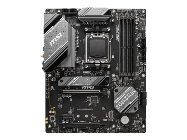 MSI - Hovedkort - ATX - Socket AM5 - AMD B650 Chipset - USB 3.2 Gen 1, USB-C 3.2 Gen2, USB 3.2 Gen 2, USB-C 3.2 Gen 2x2 - 2.5 Gigabit LAN, Wi-Fi 6E...