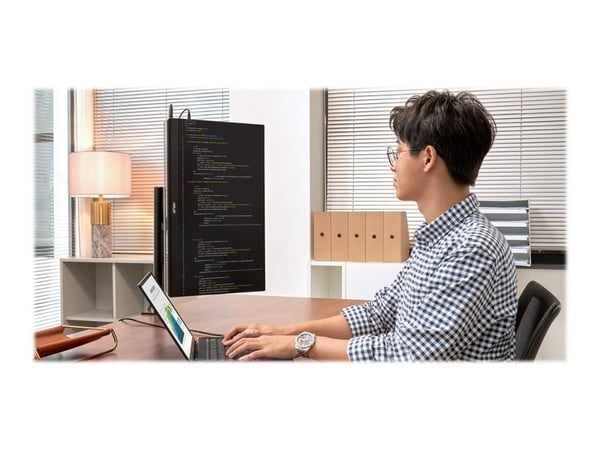 ASUS ZenScreen MB249C - LED-skjerm - 24" (23.8" synlig) - portabel - 1920 x 1080 Full HD (1080p) @ 75 Hz - IPS - 250 cd/m² - 1000:1 - 5 ms - HDMI, ...