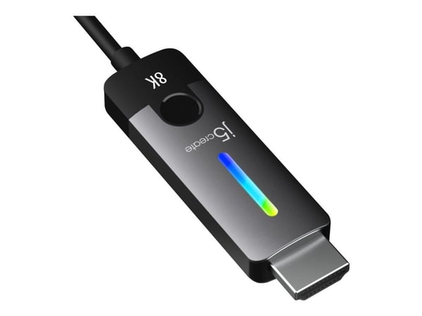 j5create JCC157 - Adapterkabel - USB-C hann til HDMI hann - 1.8 m - skjermet - romgrå/svart - 4 K 144 Hz (3840 x 2160) støtte, 8 K 60 Hz (7680 x 43...